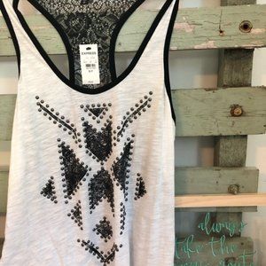 NWT Express Black & White Tank